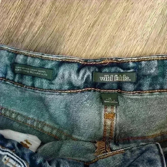 Wild Fable Super High Rise Cutoff Jean shorts - Picture 2 of 7